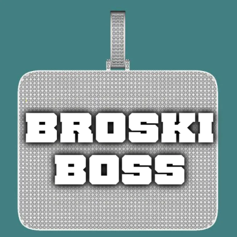 CUSTOM LETTER NECKLACE 3D BIG SQUARE sold by The GUU Shop