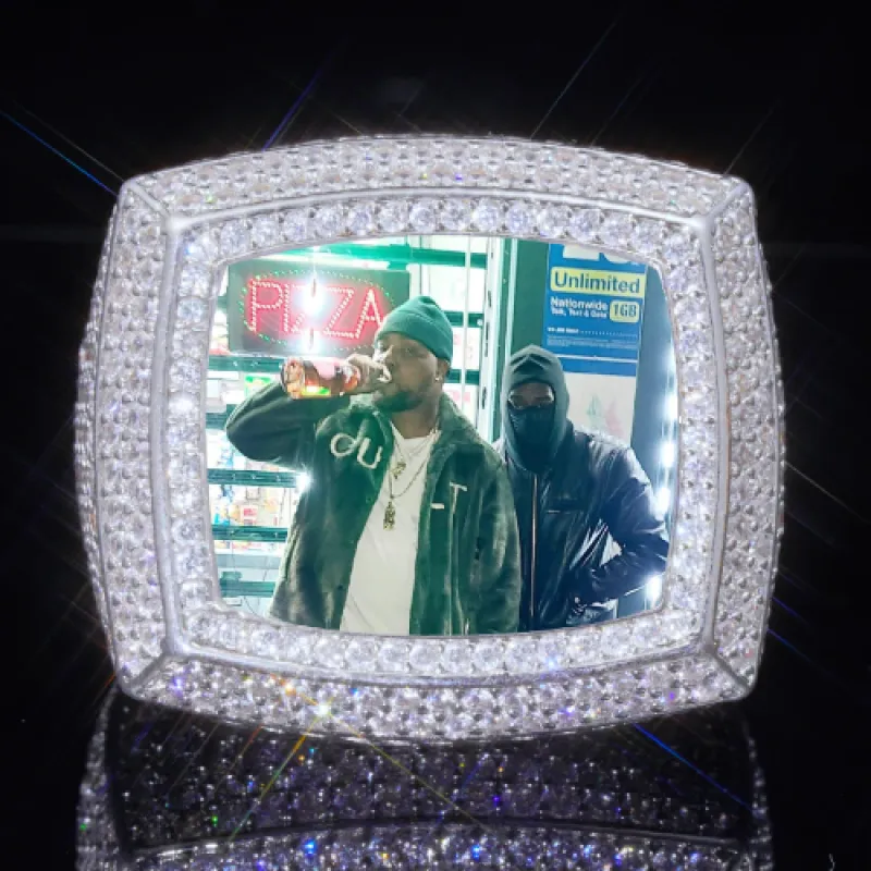 3D CUSTOM PICTURE ICED RING sold by The GUU Shop