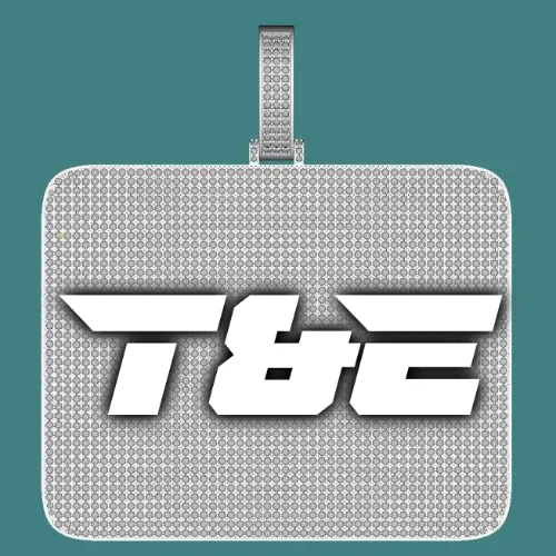 CUSTOM LETTER NECKLACE 3D BIG SQUARE sold by The GUU Shop