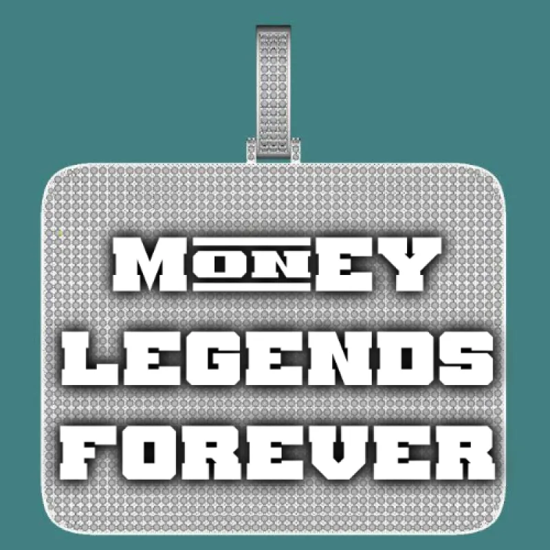 CUSTOM LETTER NECKLACE 3D BIG SQUARE sold by The GUU Shop