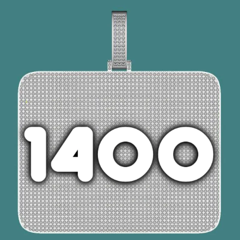 CUSTOM LETTER NECKLACE 3D BIG SQUARE sold by The GUU Shop