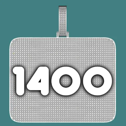 CUSTOM LETTER NECKLACE 3D BIG SQUARE sold by The GUU Shop