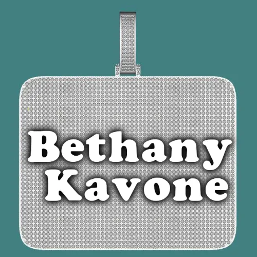 CUSTOM LETTER NECKLACE 3D BIG SQUARE sold by The GUU Shop