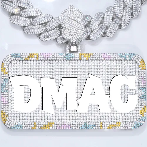 CUSTOM LETTER NECKLACE 3D COLORFUL SQUARE sold by The GUU Shop