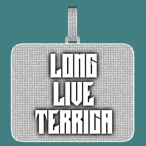 CUSTOM LETTER NECKLACE 3D BIG SQUARE sold by The GUU Shop