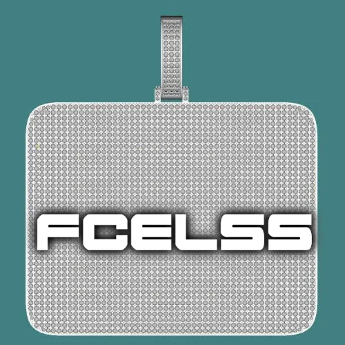 CUSTOM LETTER NECKLACE 3D BIG SQUARE sold by The GUU Shop