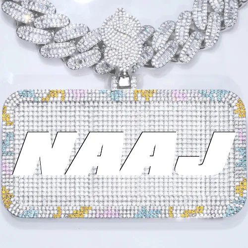 CUSTOM LETTER NECKLACE 3D COLORFUL SQUARE sold by The GUU Shop