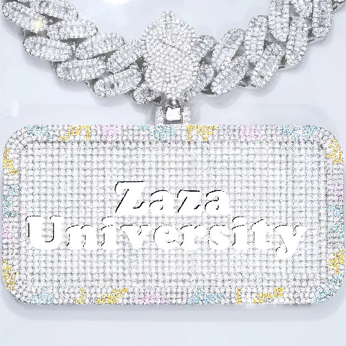 CUSTOM LETTER NECKLACE 3D COLORFUL SQUARE sold by The GUU Shop