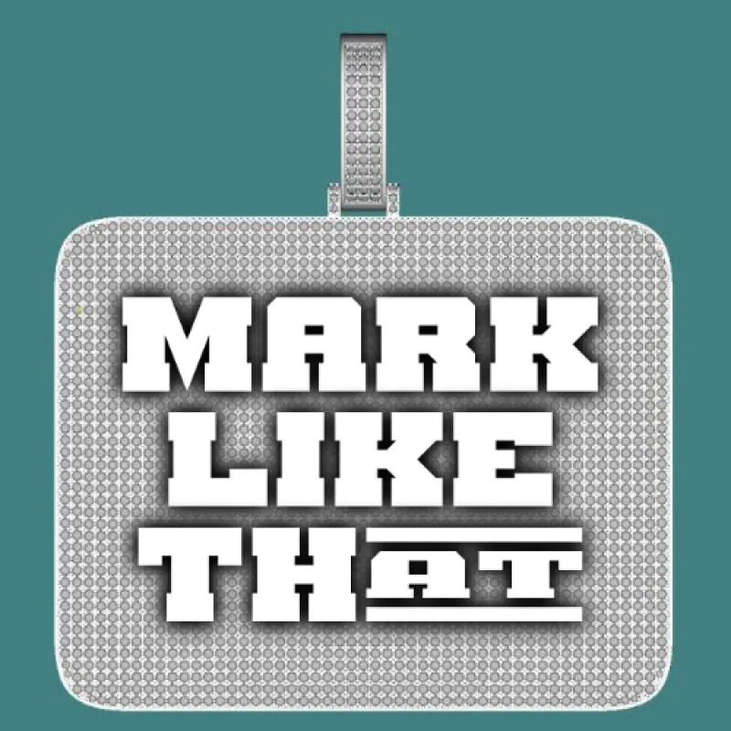 CUSTOM LETTER NECKLACE 3D BIG SQUARE sold by The GUU Shop