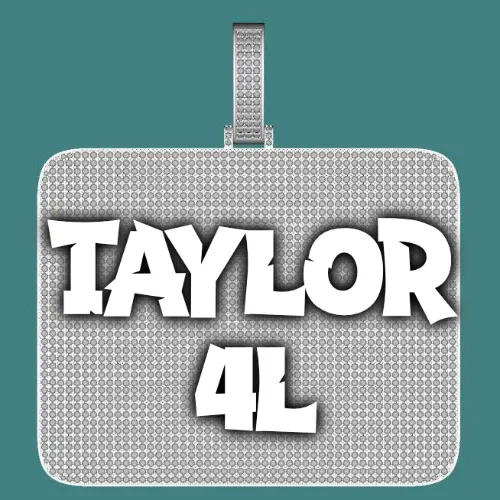 CUSTOM LETTER NECKLACE 3D BIG SQUARE sold by The GUU Shop