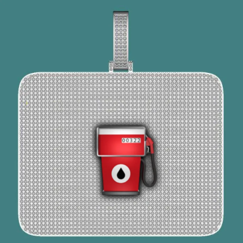 CUSTOM LETTER NECKLACE 3D BIG SQUARE sold by The GUU Shop