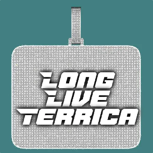 CUSTOM LETTER NECKLACE 3D BIG SQUARE sold by The GUU Shop