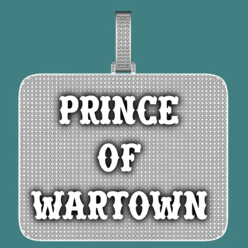 CUSTOM LETTER NECKLACE 3D BIG SQUARE sold by The GUU Shop