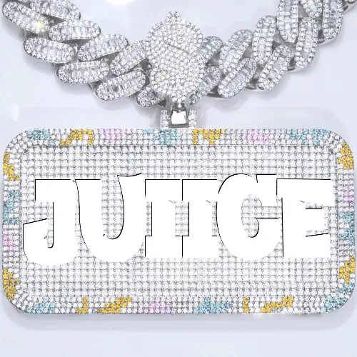 CUSTOM LETTER NECKLACE 3D COLORFUL SQUARE sold by The GUU Shop