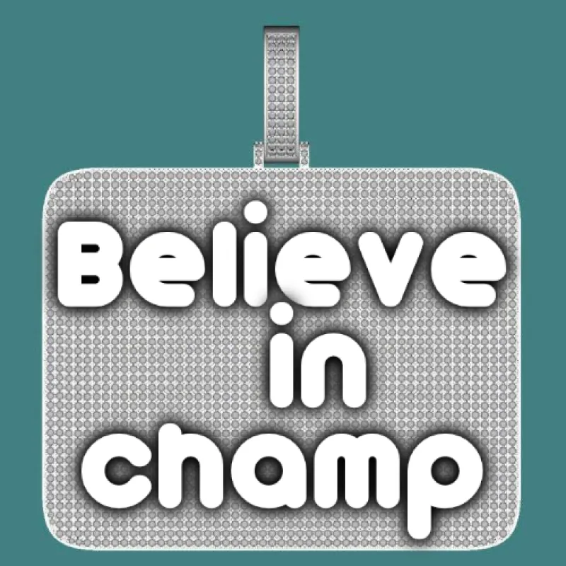 CUSTOM LETTER NECKLACE 3D BIG SQUARE sold by The GUU Shop