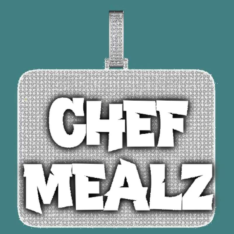 CUSTOM LETTER NECKLACE 3D BIG SQUARE sold by The GUU Shop