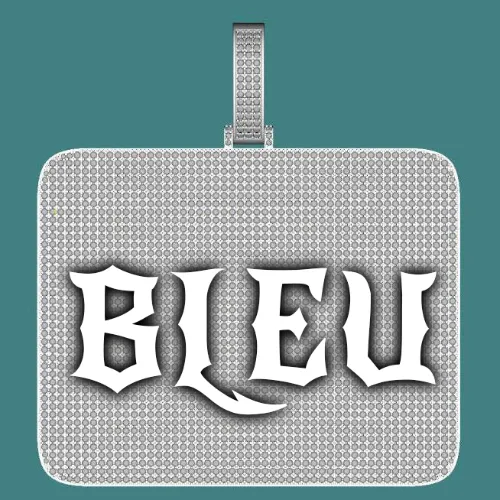 CUSTOM LETTER NECKLACE 3D BIG SQUARE sold by The GUU Shop