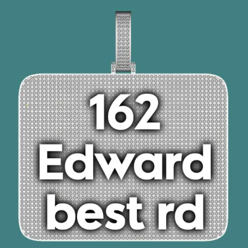 CUSTOM LETTER NECKLACE 3D BIG SQUARE sold by The GUU Shop