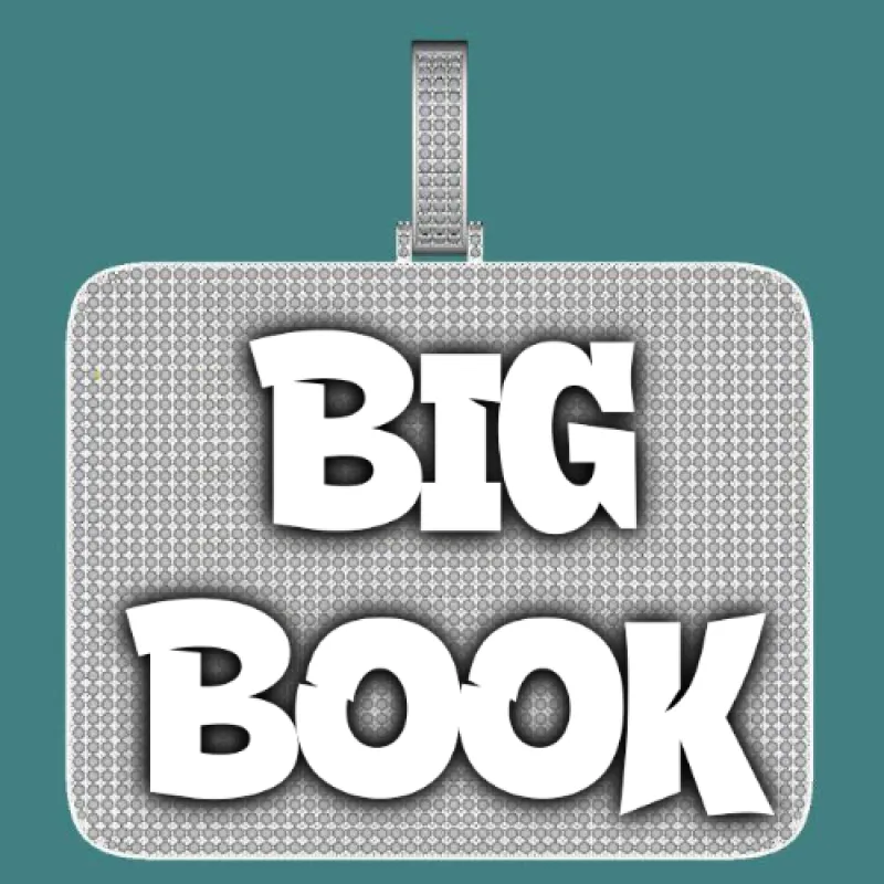 CUSTOM LETTER NECKLACE 3D BIG SQUARE sold by The GUU Shop