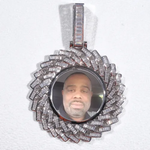 Large 3D Baguette Custom Picture Pendant sold by The GUU Shop