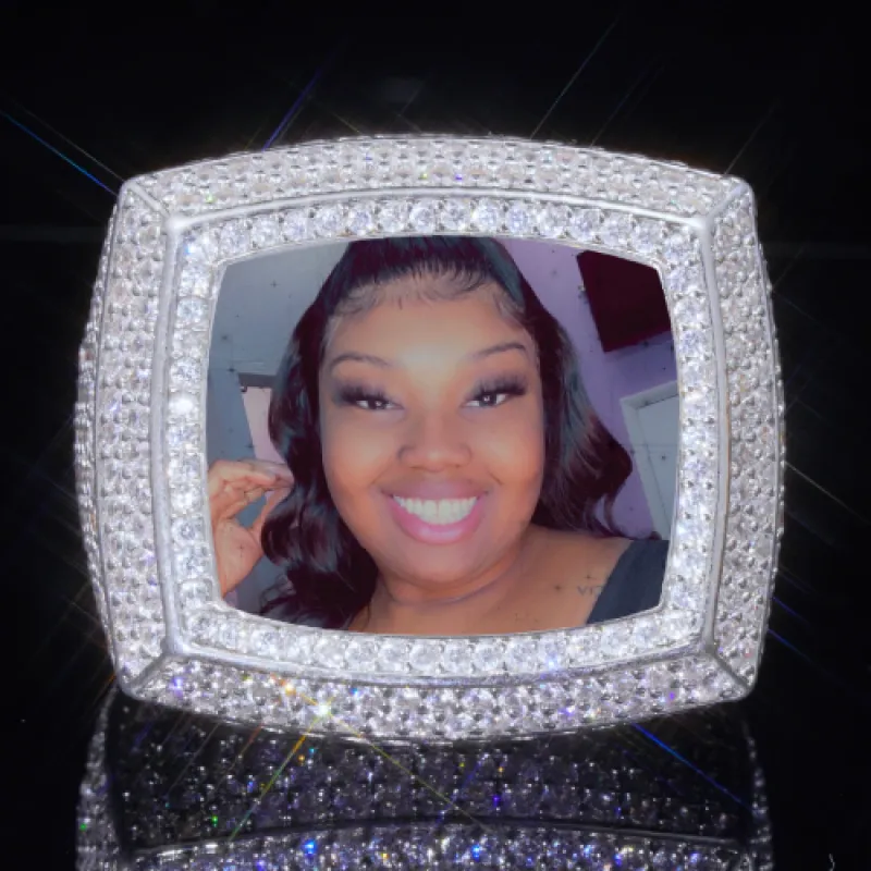 3D CUSTOM PICTURE ICED RING sold by The GUU Shop