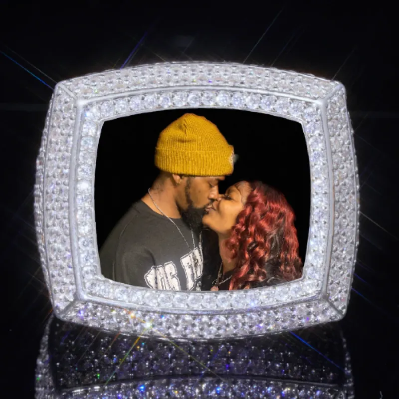 3D CUSTOM PICTURE ICED RING sold by The GUU Shop