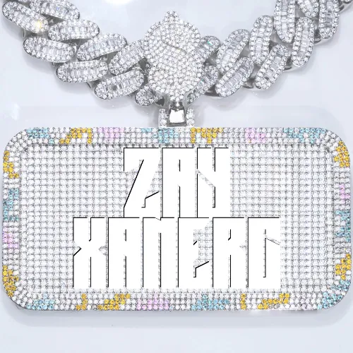 CUSTOM LETTER NECKLACE 3D COLORFUL SQUARE sold by The GUU Shop