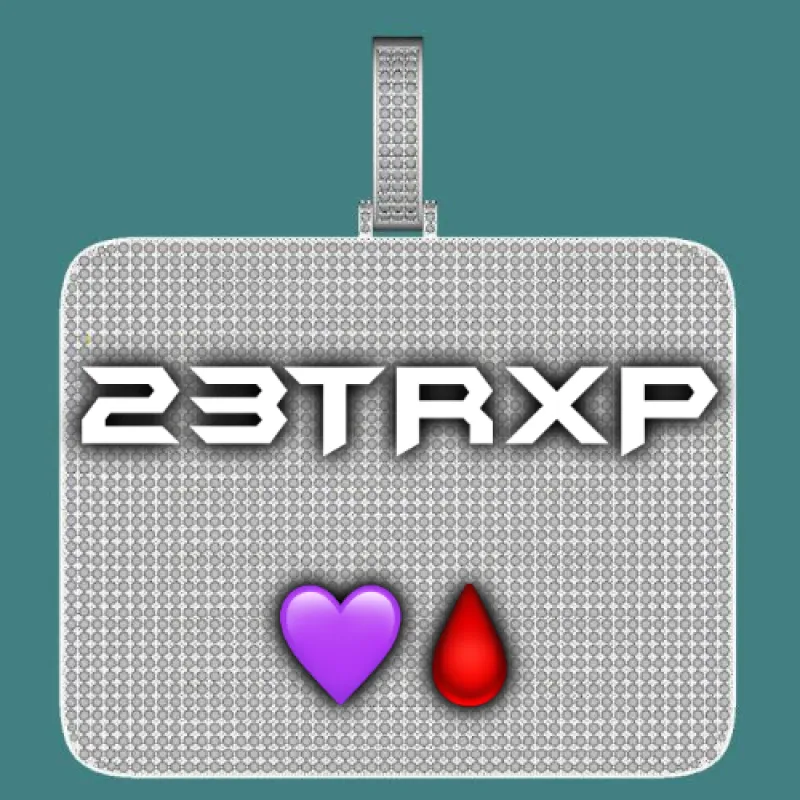 CUSTOM LETTER NECKLACE 3D BIG SQUARE sold by The GUU Shop