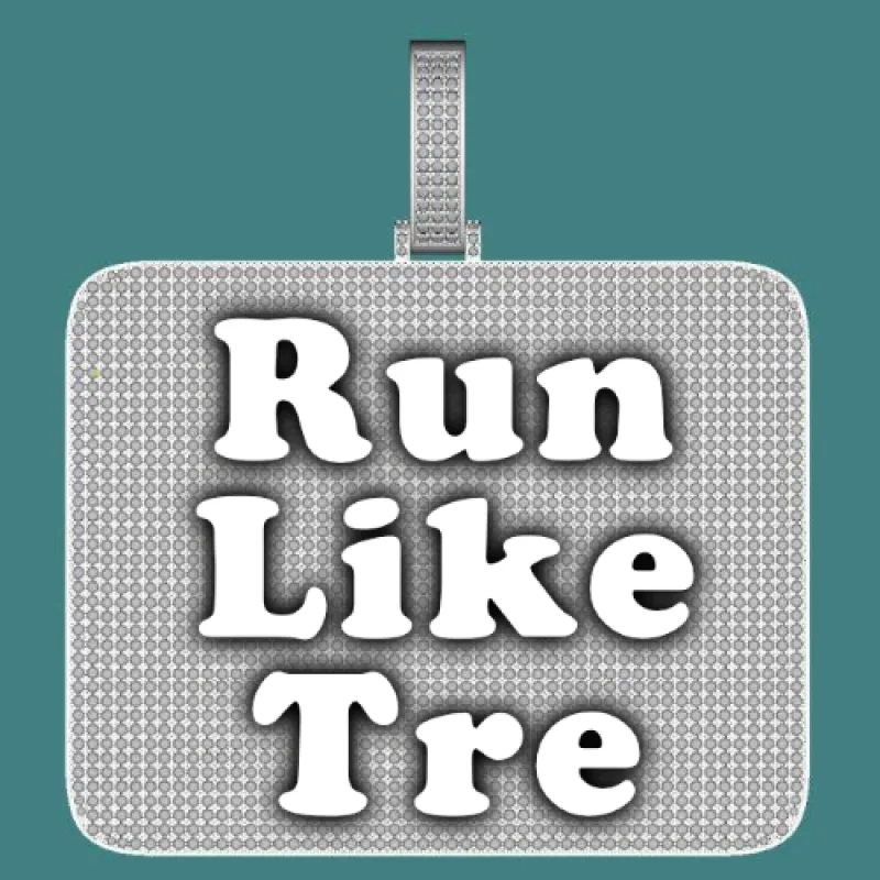 CUSTOM LETTER NECKLACE 3D BIG SQUARE sold by The GUU Shop