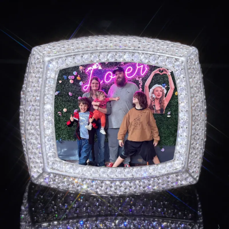 3D CUSTOM PICTURE ICED RING sold by The GUU Shop