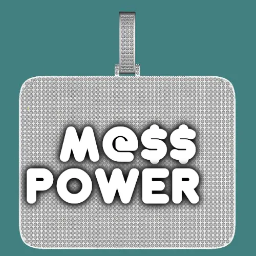 CUSTOM LETTER NECKLACE 3D BIG SQUARE sold by The GUU Shop