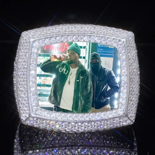 3D CUSTOM PICTURE ICED RING sold by The GUU Shop