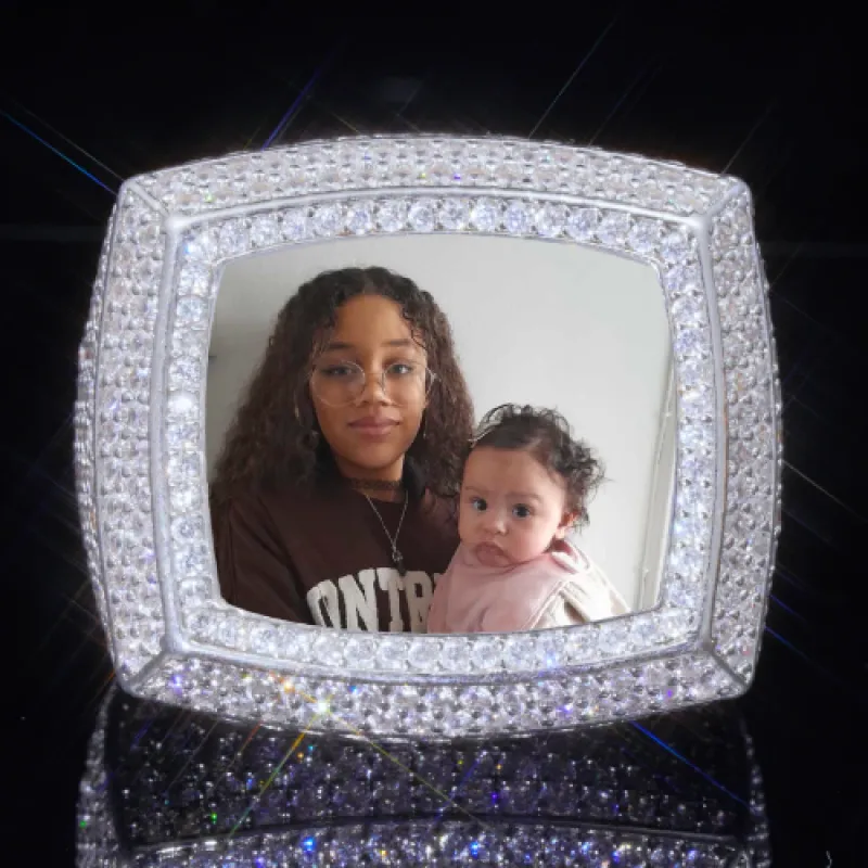 3D CUSTOM PICTURE ICED RING sold by The GUU Shop