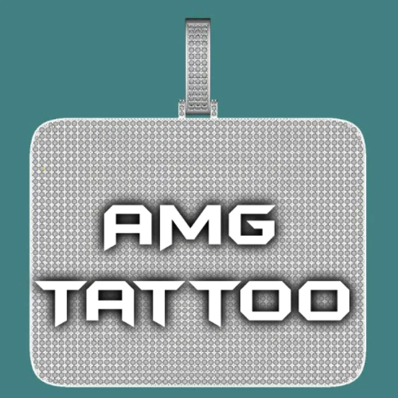 CUSTOM LETTER NECKLACE 3D BIG SQUARE sold by The GUU Shop