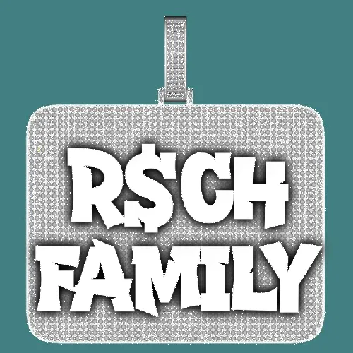 CUSTOM LETTER NECKLACE 3D BIG SQUARE sold by The GUU Shop