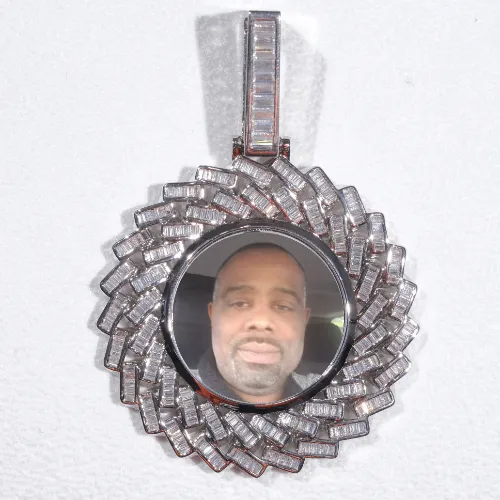 Large 3D Baguette Custom Picture Pendant sold by The GUU Shop