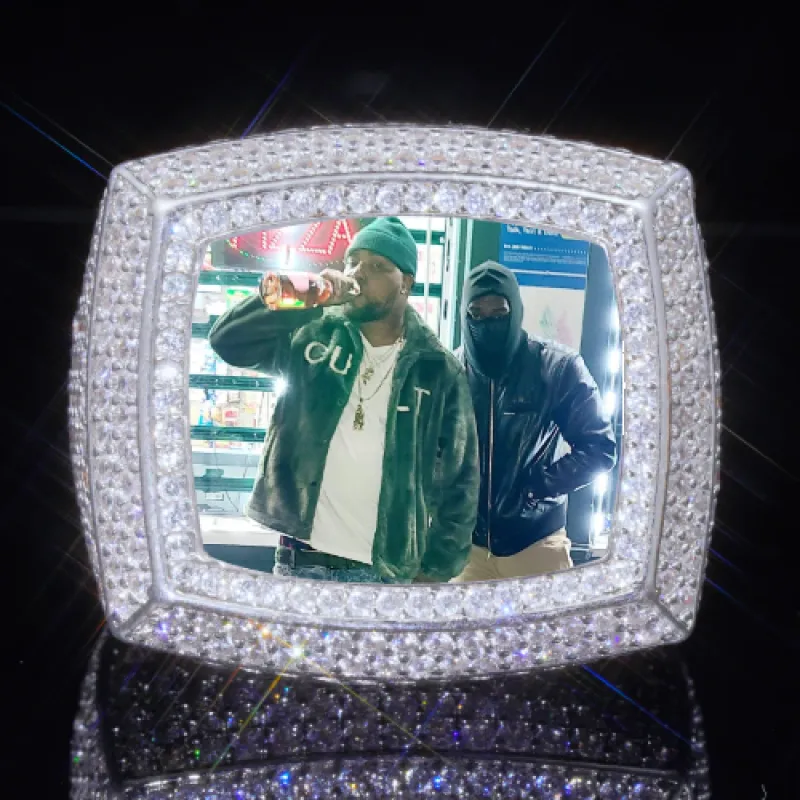 3D CUSTOM PICTURE ICED RING sold by The GUU Shop