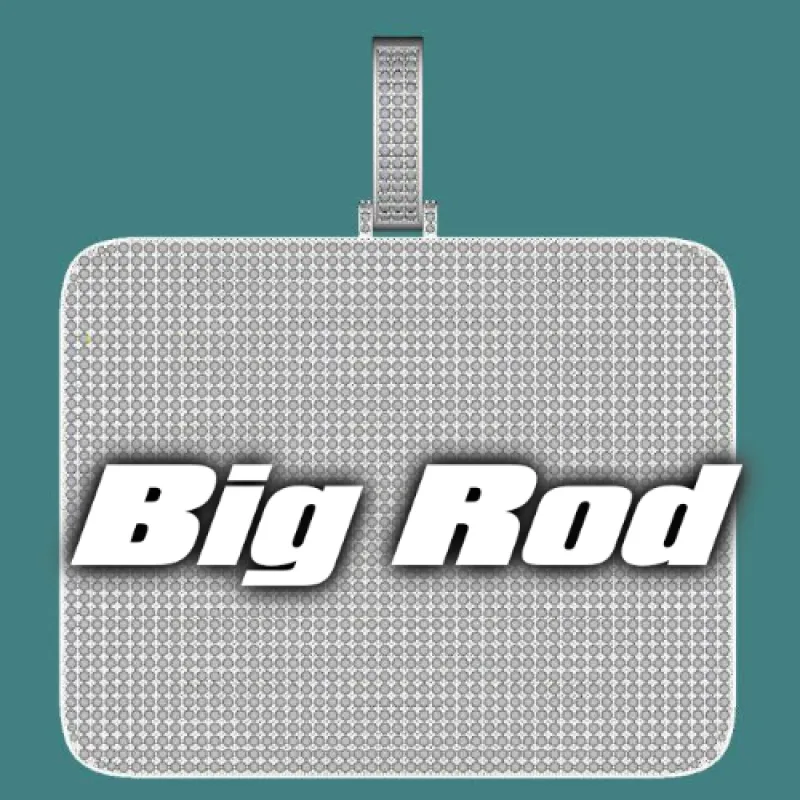 CUSTOM LETTER NECKLACE 3D BIG SQUARE sold by The GUU Shop