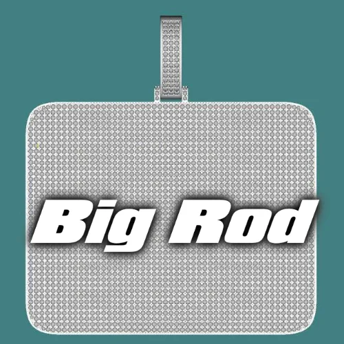 CUSTOM LETTER NECKLACE 3D BIG SQUARE sold by The GUU Shop