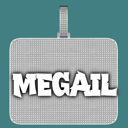 CUSTOM LETTER NECKLACE 3D BIG SQUARE sold by The GUU Shop