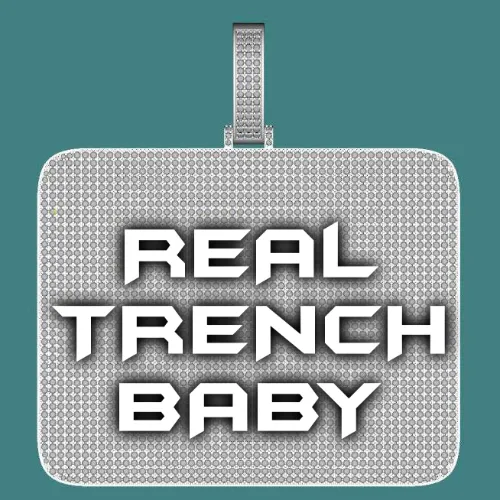 CUSTOM LETTER NECKLACE 3D BIG SQUARE sold by The GUU Shop