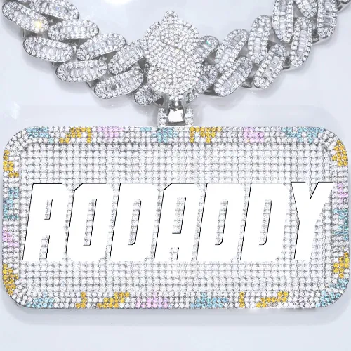 CUSTOM LETTER NECKLACE 3D COLORFUL SQUARE sold by The GUU Shop