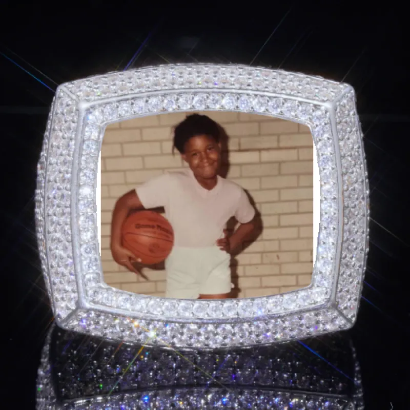 3D CUSTOM PICTURE ICED RING sold by The GUU Shop