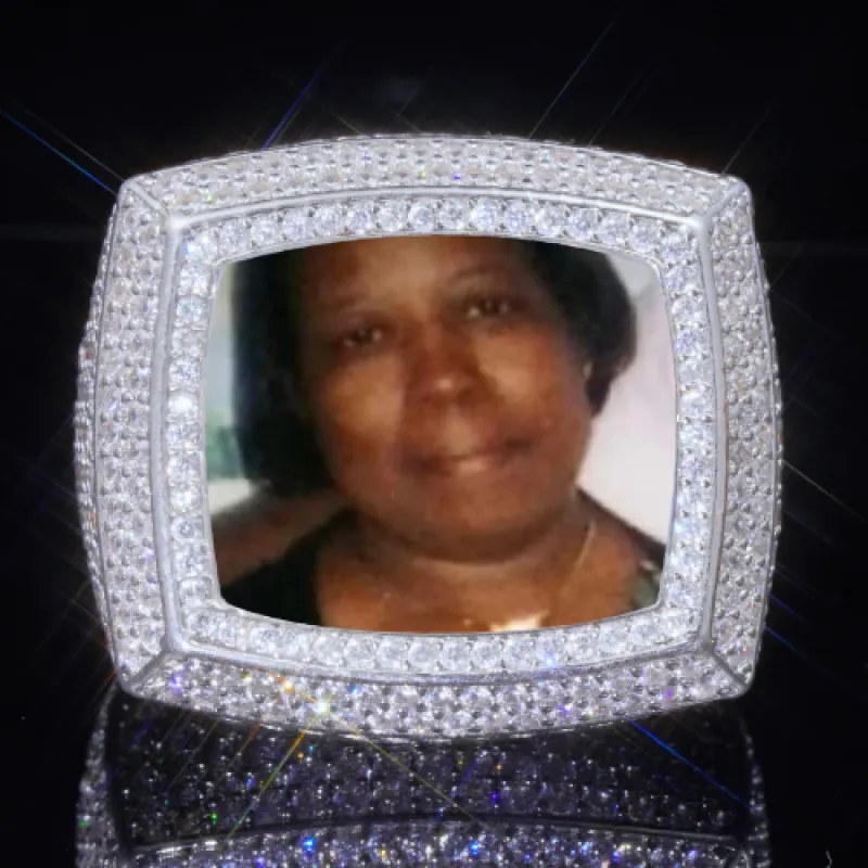 3D CUSTOM PICTURE ICED RING sold by The GUU Shop