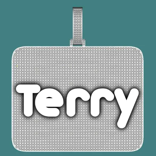 CUSTOM LETTER NECKLACE 3D BIG SQUARE sold by The GUU Shop