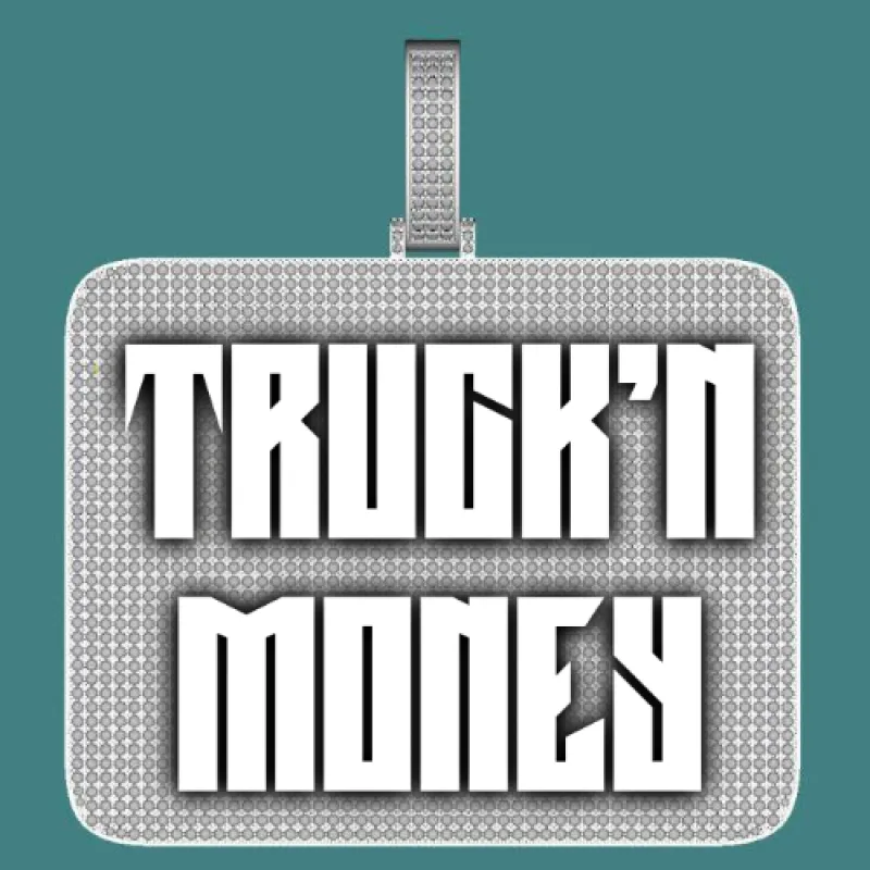 CUSTOM LETTER NECKLACE 3D BIG SQUARE sold by The GUU Shop