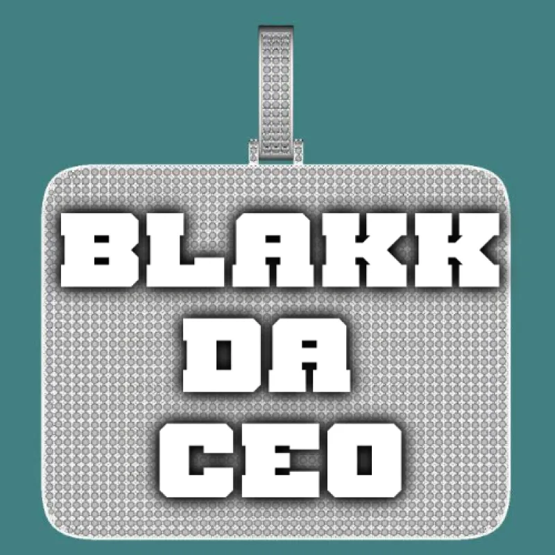 CUSTOM LETTER NECKLACE 3D BIG SQUARE sold by The GUU Shop