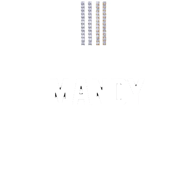 Custom Letters Baguette Two Layer Necklace made by The GUU Shop