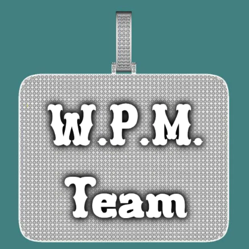 CUSTOM LETTER NECKLACE 3D BIG SQUARE sold by The GUU Shop