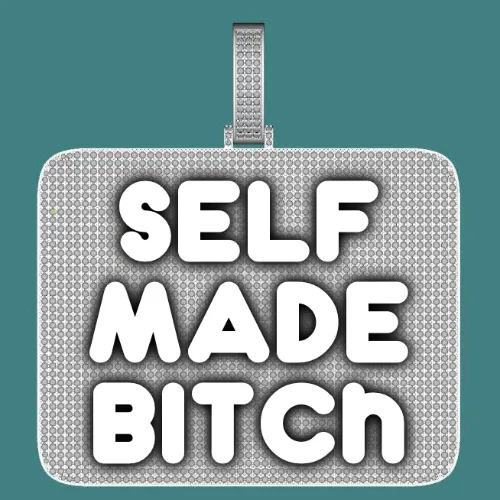 CUSTOM LETTER NECKLACE 3D BIG SQUARE sold by The GUU Shop